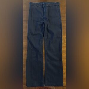J Brand Indigo Blue Tailored Trouser Style Flare Jeans